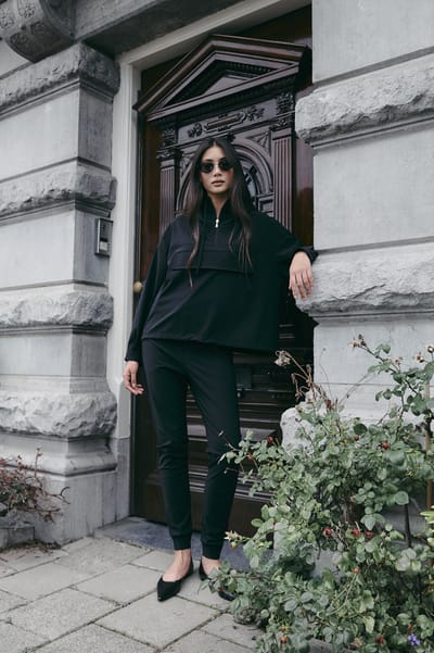 Gea pants technical jersey | Black - Black / S