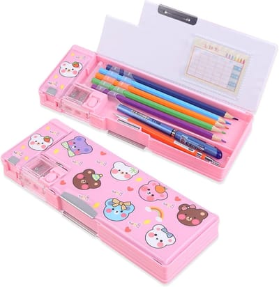 Etui met Slijper - Pennenbox Organizer - Schoolbenodigdheden - Interactief en multifunctioneel - 246 x 89 x 36 cm