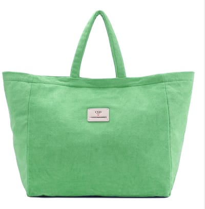 Unio Hamburg x Les Visionnaires shopper Frottee Unio Beach Bag Vintage Mint Lichtgroen