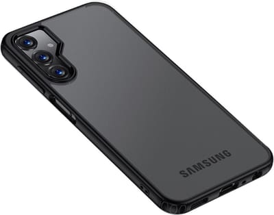 Coverup Hoesje - Geschikt voor Samsung Galaxy A25 Hoesje - Coverup Mat Transparante Back Cover - Zwart