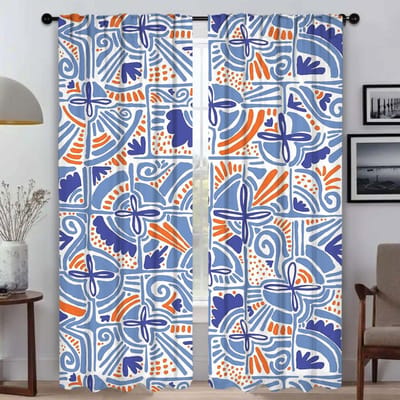Gordijnen voor interieur 2 stuks Cartoon Kinderen Woonkamer Gordijn Gordijnen voor Slaapkamer Jaloezieën Scheidingswanden Shades Keuken Camera W50xH70cmx2pcs-CL