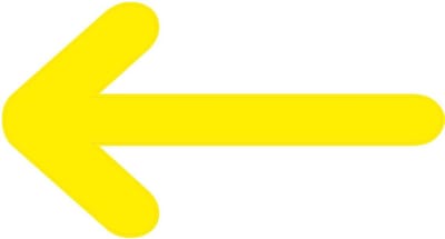 Vloerstickers pijlen geel - Vloermarkeringspijlen