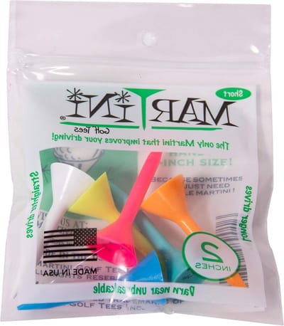 Golf Tees - Tee Houder - Golfen - Martini Design - 5 cm - Assorti