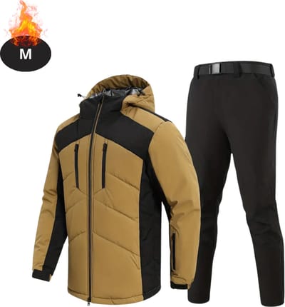 Bovista Skipak - SkiBroek - Skijas - Ski Suit - Wintersport - Heren - 2-Delig - Khaki - Maat M