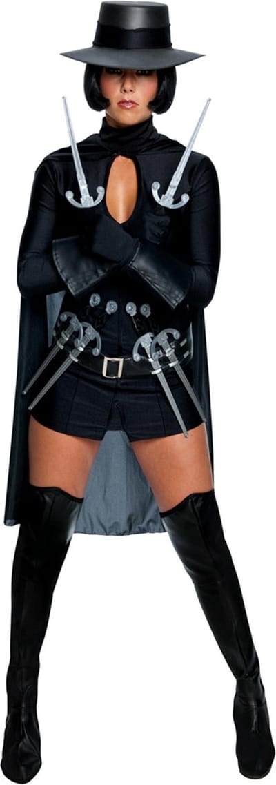 V for Vendetta Volwassenen Vrouwen Zwart Bekende personages Maat L