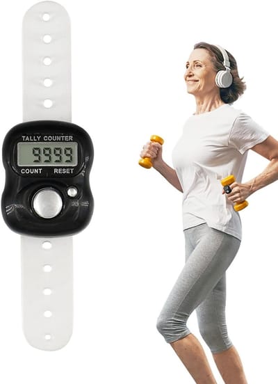 Elektronische Vingermeter - Digitale Teller - Sport Training - Comfortabele Pasvorm - 15 x 5 x 2 cm - Willekeurige Kleur