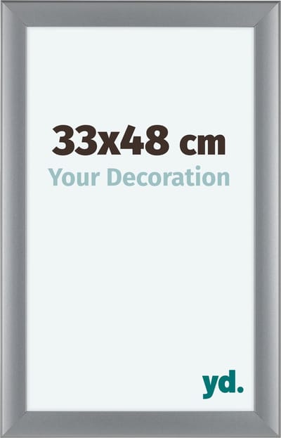 Your Decoration - Fotolijst 33x48 cm - MDF - Zilver Mat - Como