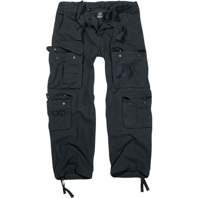 Brandit Cargobroek - Pure Vintage Trousers - S tot 7XL - voor Mannen - zwart