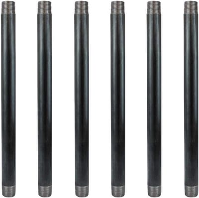 Stevige Grijze Metalen Buis 1/2 Inch x 12 Inch voor Industriële en Vintage DIY Projecten