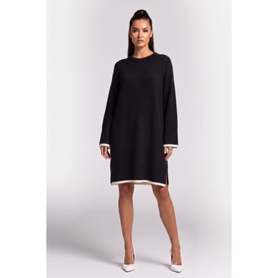 ARKET Piemote Blouclé Sweater Black Maat: XS | Blousejurken Outlet | Dames | Zwart