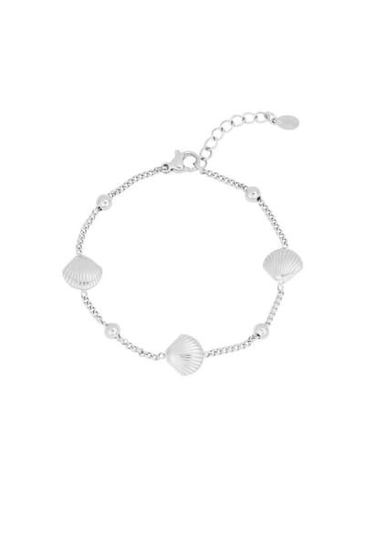 Bijoutheek Armband (Sieraad) Kleine Schelpen Zilver