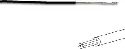 Montagedraad -  Ø 1.4 Mm - 0.2 Mm² - Meeraderig - Zwart