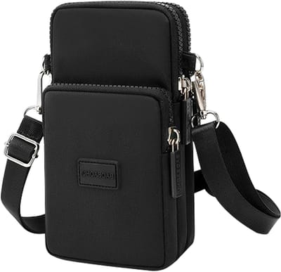 E-Ambar - Nylon crossbody schoudertas met verstelbare lange schouderriem voor vrouwen, mobiele telefoon portemonnee tassen