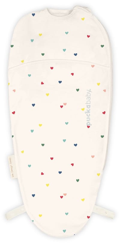 Puckababy Piep Inbakerslaapzakje baby (0-3m) - Hearts Confetti - Katoen TOG 0.5