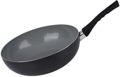 Alpina Wokpan 28 cm – Inductie Pan – Keramische Antiaanbaklaag – PFAS Vrij – Aluminium