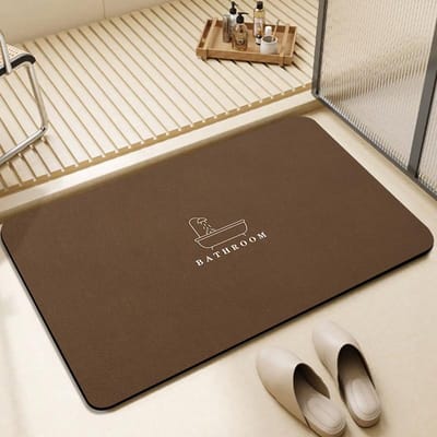 Badkamer Diatomeeënaarde Mat Effen Kleur Minimalistische Badkamer Voetmat Deur Antislip Absorberend Sneldrogende Mat 40*60CM
