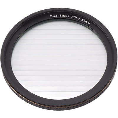 Filtre d'effets spéciaux Blue Streak Micro Appareil photo à objectif unique Verre optique Filtre Blue Streak pour 52mm