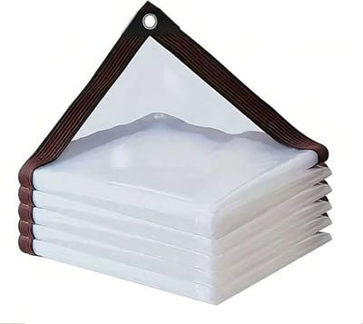 Waterdicht Zeil - Beschermzeil Sterk - Tuinmeubelen Dekken - 90% Transparant - 100 x 525 cm - Transparant
