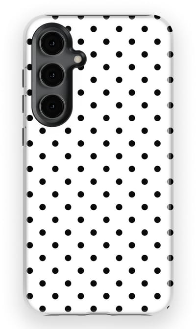 Polka Dots Hoesje Samsung Galaxy S24 Plus | Geschikt Voor Mag | Stippen Design Backcover Samsung Galaxy S24 Plus Mono Dots