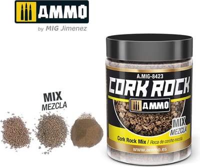 AMMO by Mig Jimenez Modelbouwdecoratie - MIG 8423 Cork Rock - Mix - Terraform - 100ml Effecten potje