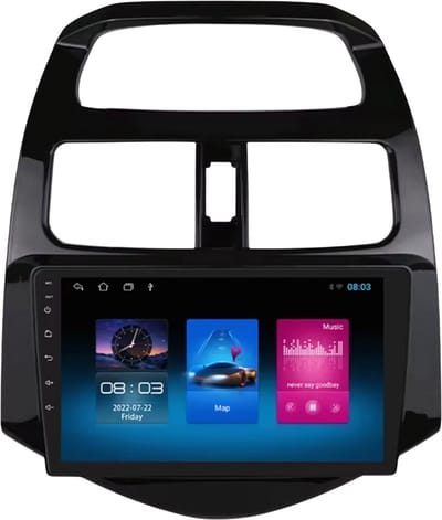Autoradio met bluetooth - Carplay - Voor Chevrolet Spark / Beat / Matiz (2010-2014) - Geschikt voor Apple en Android - Stereo - Navigatie - Navigatiesysteem auto - 1GB 16GB
