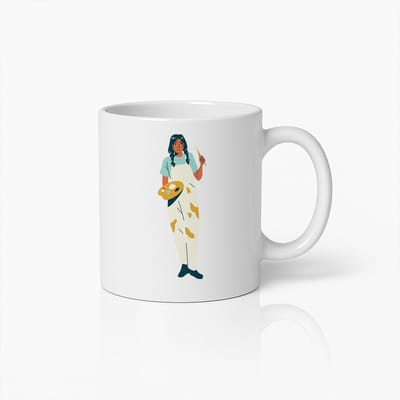 Creatieve Kunstenares Mok – Inspirerend Schilder Ontwerp voor Koffieliefhebbers