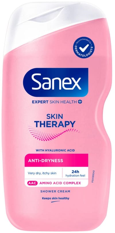 Sanex Douchegel Skin Therapy Anti Dryness - 3 x 450 ml - Voordeelverpakking