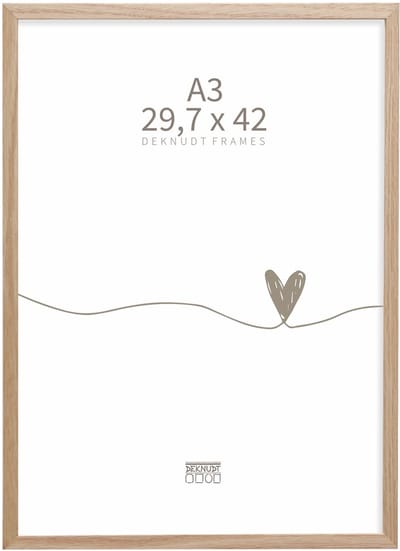 Deknudt Frames fotolijst S47CJ1 - naturel eik - foto A3 (29,7x42 cm)