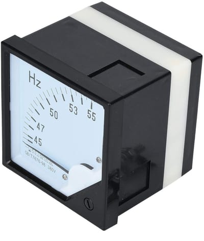 Dailygoods- Frequentiemeter Hoge Nauwkeurigheid - Paneelfrequentiemeter - Analoge Meter - AC 380V - 45-55Hz - Voor Industrie/Mijnbouw - Paneelmeter