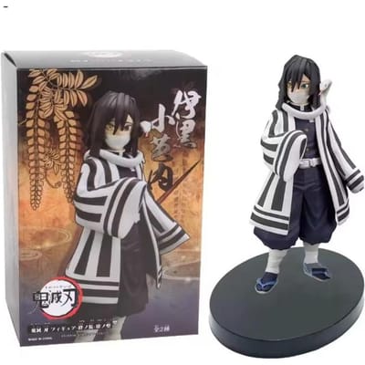 Anime Demon Slayer Actiefiguren Tanjirou Tomioka GiyuuZenitsu Kochou Nezuko Anime Figuur Verzamelen Kind Poppen Perfect Speelgoed voor Kinderen black