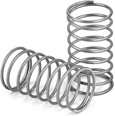Drukveren Roestvrij Staal - Compressieveer Set - Mechanische Toepassingen - Hoge Veerkracht - 4 Stuks 35 mm - Zilverkleurig