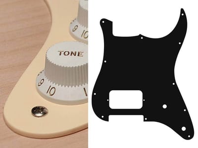 Boston ST-144-C pickguard, Stallion, H, 2 pot holes, 1 ply, cream