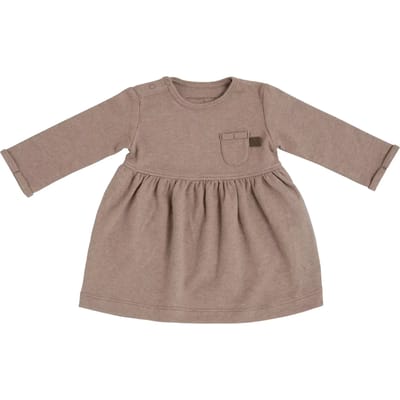Baby's Only Jersey jurkje Melange - Clay - 50 - 100% ecologisch katoen - GOTS