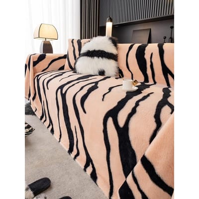 Luxe Luipaard Woonkamer Bankhoes Pluche Deken Pluche Universeel Bank Handdoek Bankhoes Huis Decoratieve Dekens Voor Woonkamer Kamer Slaapkamer 180X130cm