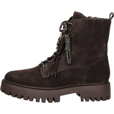 Guess Bruine leren Fizzle enkellaarzen