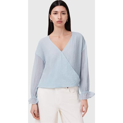 AllSaints Penny Top Plein Air Blue Taglia: 6 | Magliette intime Outlet | Donna | Blu