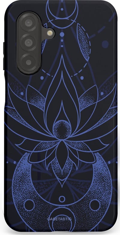 Casetastic Hoesje Geschikt voor Samsung A26 - Stijlvolle Beschermende Duo-layer Case - Lotus Nacht