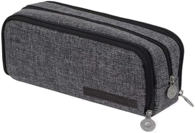 LIXIN Klassiek Etui - Linnen - Opgewaardeerd Groot - Pennenzak voor jongens en meisjes - Canvas - Linnen - Etui voor kinderen en volwassenen - Terug naar school - Leuke telescopishe pennenhouder - Leuk etui