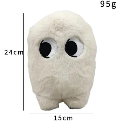 Chapeau de Sorcière Atelier Fudeworm Peluches Poupée Forme Moelleuse Mignonne Peluche Jouet Produit Dérivé Anime Fans d'Anime Décoration de Maison Collection beige