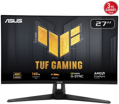 ASUS TUF Gaming VG27UQ1A - 4K Fast IPS Monitor - 160Hz - G-Sync Compatible - 27 Inch