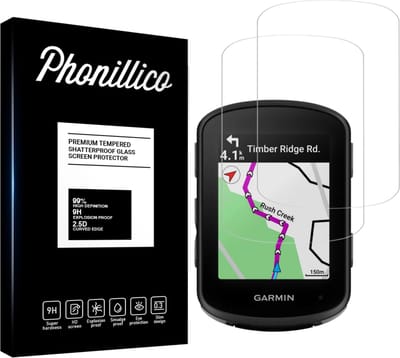 Screenprotector voor Gps Garmin Edge 540 / 840 - 2 stuks Beschermglas van glas Transparante glazen schermbeschermfolie
