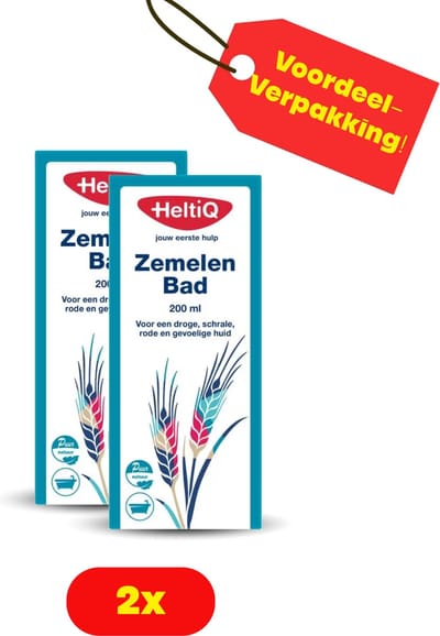 2 x HeltiQ Zemelen Bad 200 ml - Voordeelverpakking!