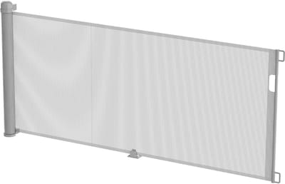 PVC traphekje 0-300 cm uitschuifbaar deurhekje veiligheidshekje rolgordijn huisdierbarrière baby traphekje kinderveiligheidshekje huisdierveiligheidshekje voor trappen, deuren en keukens (Grijs) NAIZY