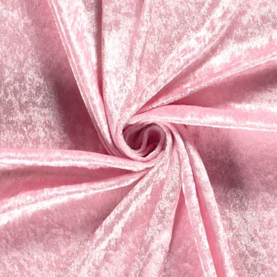 Velour de Panne Uni – Roze – Glimmend & Zacht – 165 g/m² – 147 cm Breed – Per Meter