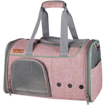 Draagbare draagtas voor huisdieren (katten en honden) voor de zomer, ademende reistas voor puppy's en kittens, schoudertas voor huisdieren. 49X29X29CM gray
