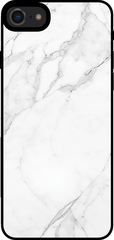 Smartphonica Telefoonhoesje voor iPhone 7/8 met marmer opdruk - TPU backcover case marble design - Wit geschikt voor Apple iPhone 7;Apple iPhone 8