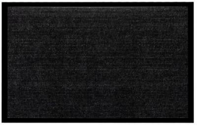 Ruhhy deurmat - 60 x 90 cm - zwart/grijs - antislip - woonaccessoires