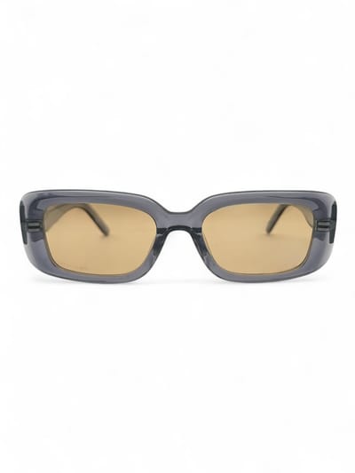 The Brand Remarkable – Zonnebril Unisex – Zonnebril Dames – Zonnebril Heren – Cat-Eye / Rechthoekige Zonnebril – Bruin / Grijs – UV400 – Luxe, & Trendy Zonnebril – Designer Zonnebril – Mode Zonnebril 2025 – Inclusief Beschermhoes – Polariserend Look