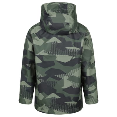 Mountain Warehouse Ravine bedrukte lichtgewicht waterdichte jas voor kinderen/Kinderen (Kaki Groen)