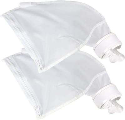 Zwembadreinigingszakken geschikt voor Polaris 280480, multifunctionele witte nylon zakken met ritssluiting (2 stuks)